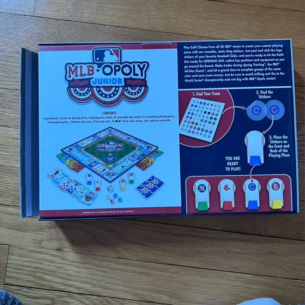 MLB-Opoly Junior Board Game New in Box